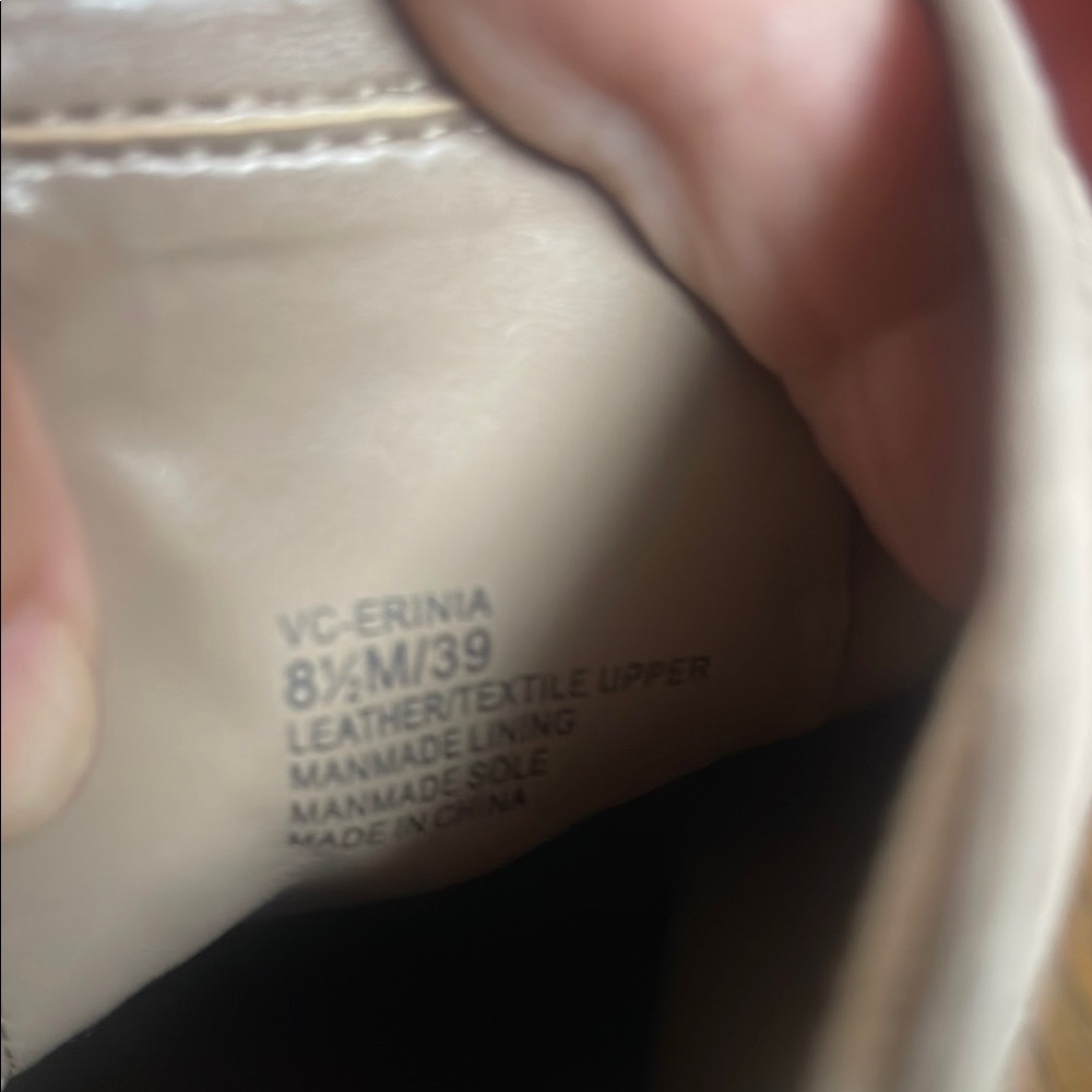 Vince Camuto Cream Heeled Boots with Suede Finish - Picture 3 of 12